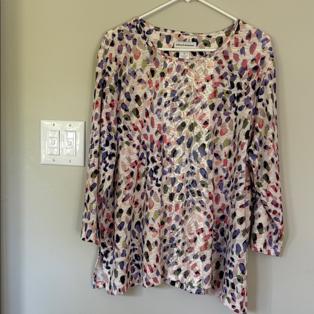 Alfred Dunner Colorful Patterned Women's Blouse